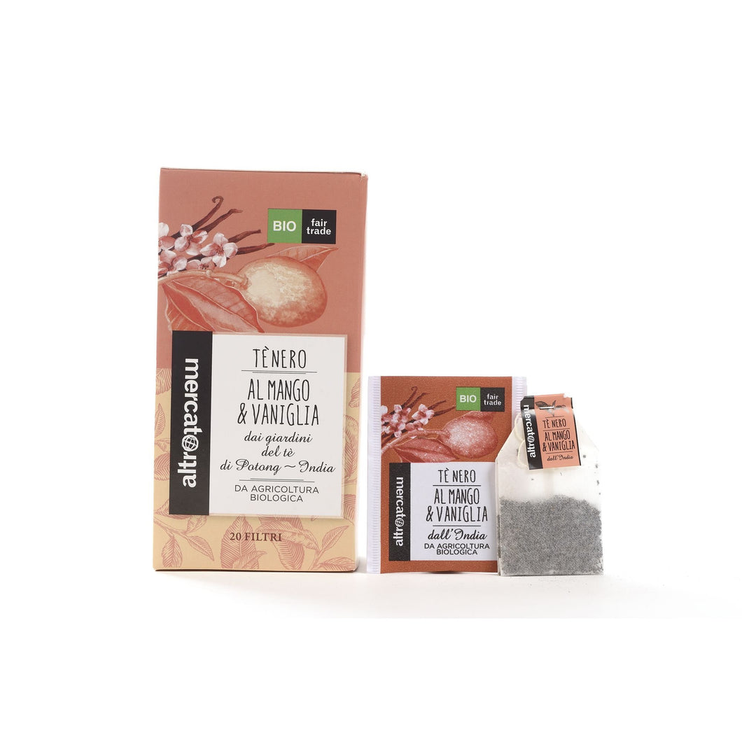 TÈ NERO MANGO E VANIGLIA INDIA - BIO | COD. 00000478 | 20 filtri - 40 g